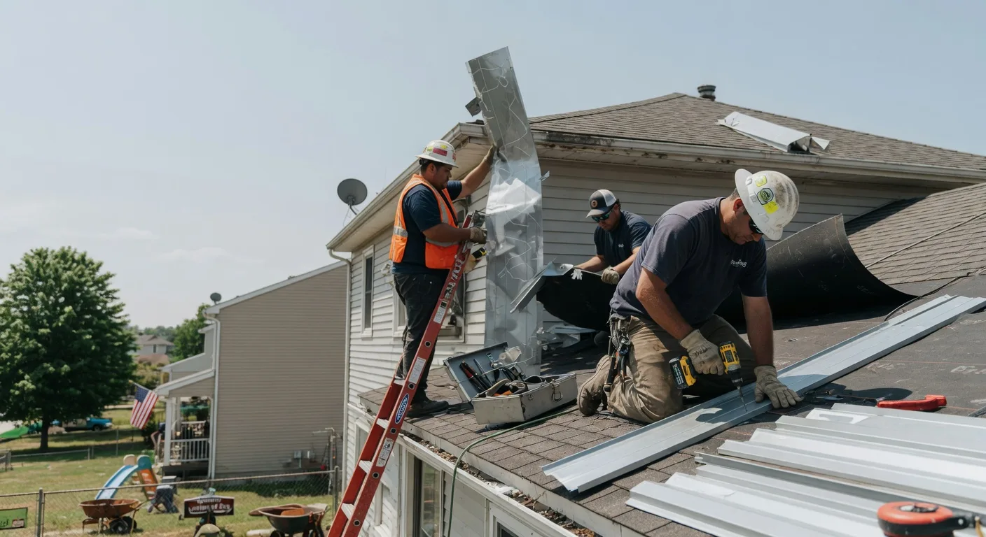 Storm Damage Metal Roof Repair in Bethel, NC
